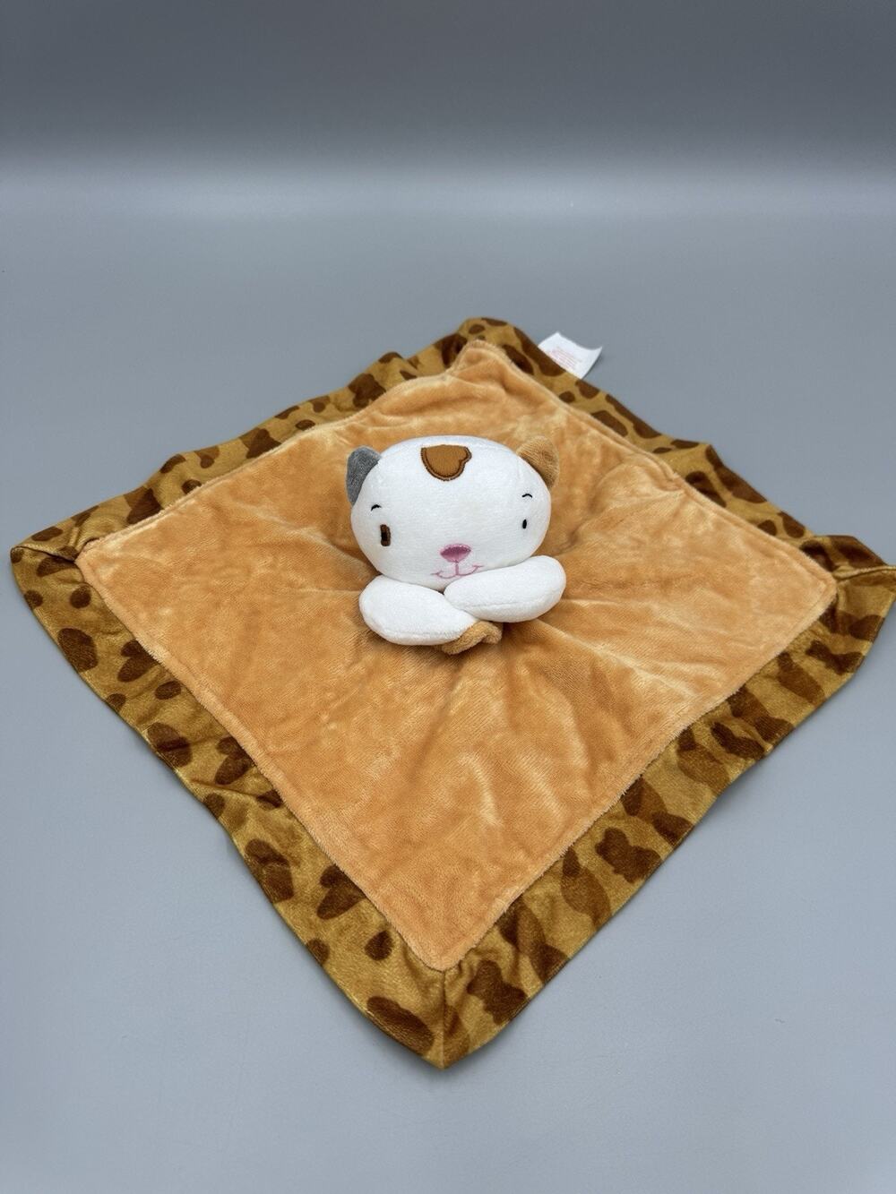 Highlights Calico Kitty Lovey Baby Security Blanket Brown